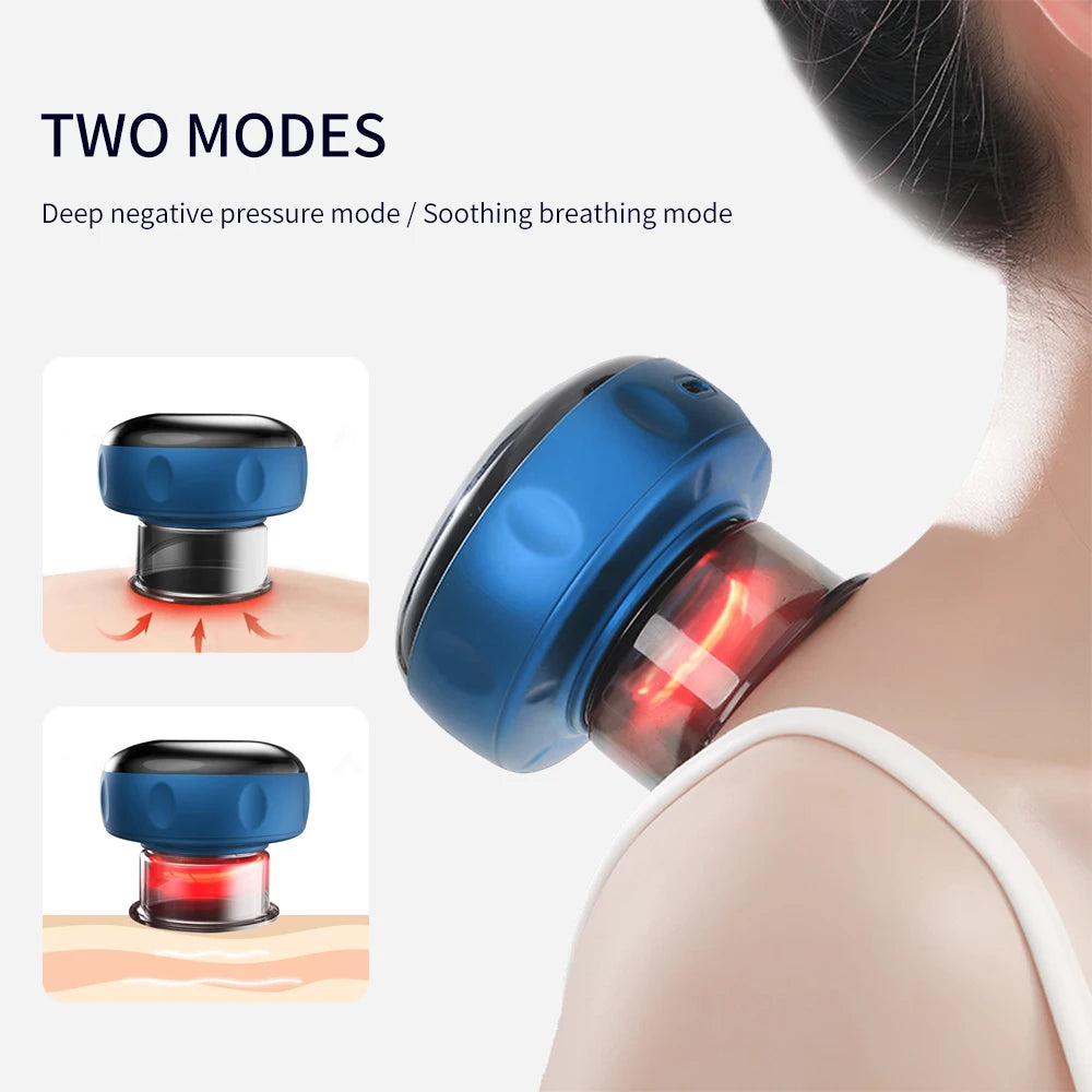 Electric Cupping Therapy Device: Vacuum Suction, Heating, Guasha - Relieve Muscle Fatigue & Pain