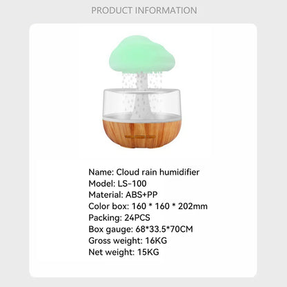 Xiaomi Rain Cloud Humidifier: Night Light, Essential Oil Diffuser, Simulated Rain