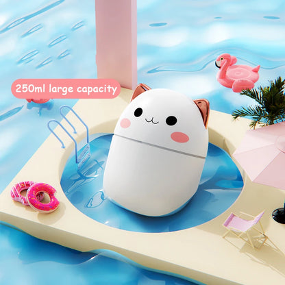 300ml Cat Humidifier: Ultra-Silent, Cool Mist, USB Powered - Perfect for Kids & Adults!