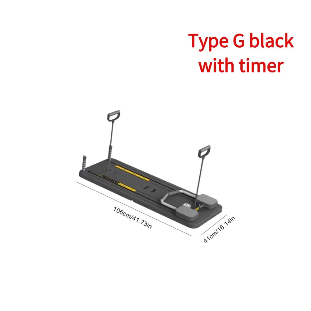 Abdominal Exercise Board: Automatic Rebound, Leg & Arm Toner, Pilates Reformer Set