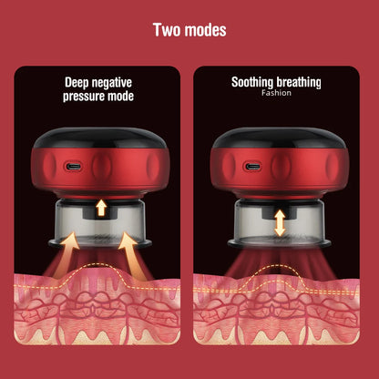 Electric Cupping Therapy Device: Vacuum Suction, Heating, Guasha - Relieve Muscle Fatigue & Pain