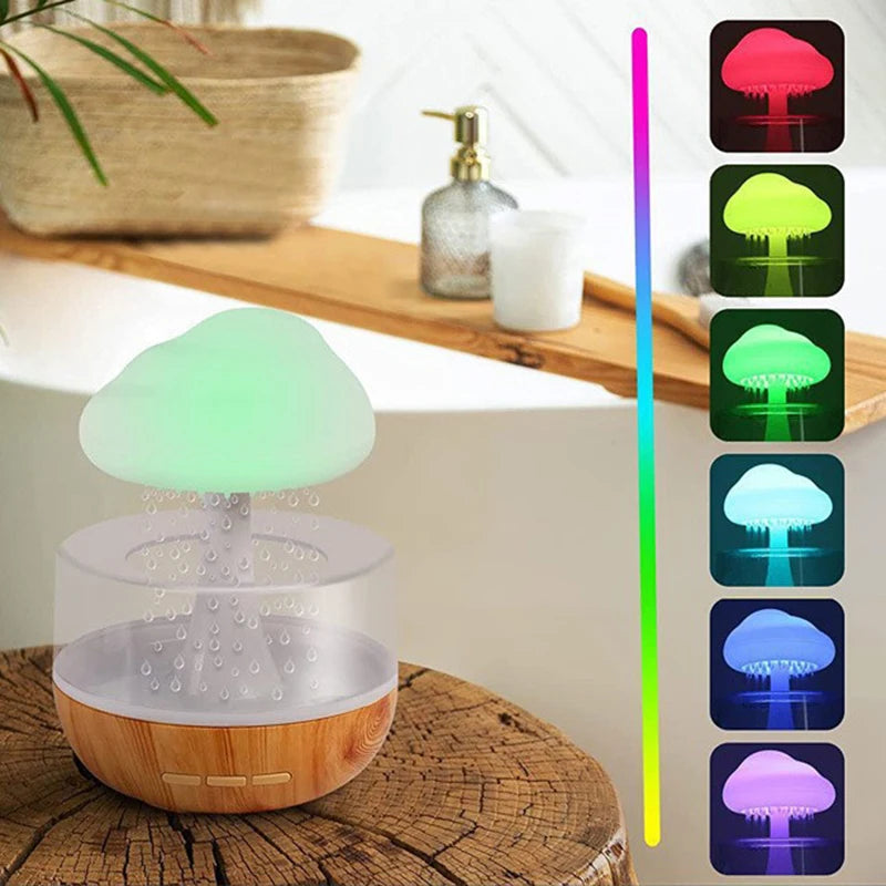 Xiaomi Rain Cloud Humidifier: Night Light, Essential Oil Diffuser, Simulated Rain