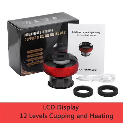 Electric Cupping Therapy Device: Vacuum Suction, Heating, Guasha - Relieve Muscle Fatigue & Pain