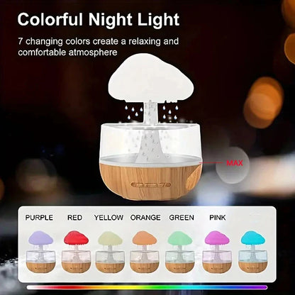 Xiaomi Rain Cloud Humidifier: Night Light, Essential Oil Diffuser, Simulated Rain