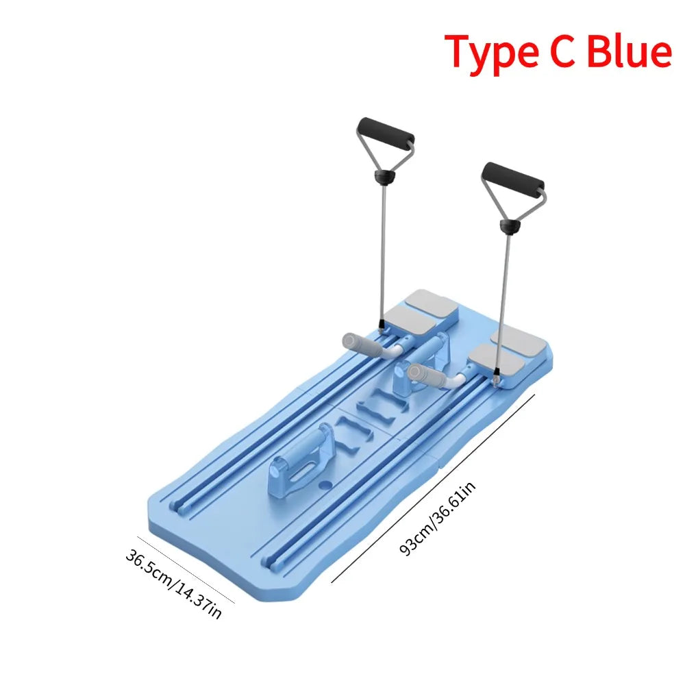 Abdominal Exercise Board: Automatic Rebound, Leg & Arm Toner, Pilates Reformer Set