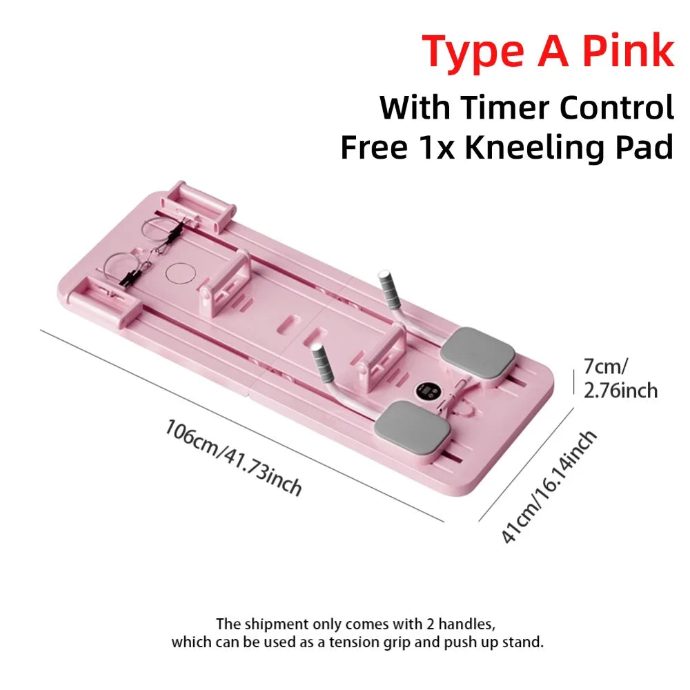 Abdominal Exercise Board: Automatic Rebound, Leg & Arm Toner, Pilates Reformer Set