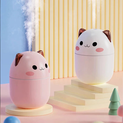 300ml Cat Humidifier: Ultra-Silent, Cool Mist, USB Powered - Perfect for Kids & Adults!