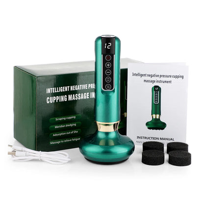 Electric Cupping Therapy Set: Vacuum Suction, Glass Jars, Guasha - Traditional Chinese Massage