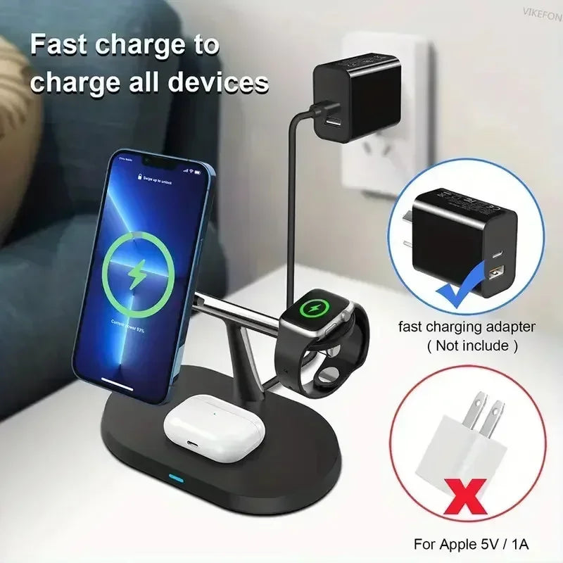 3-in-1 iPhone, Apple Watch, AirPods Charger