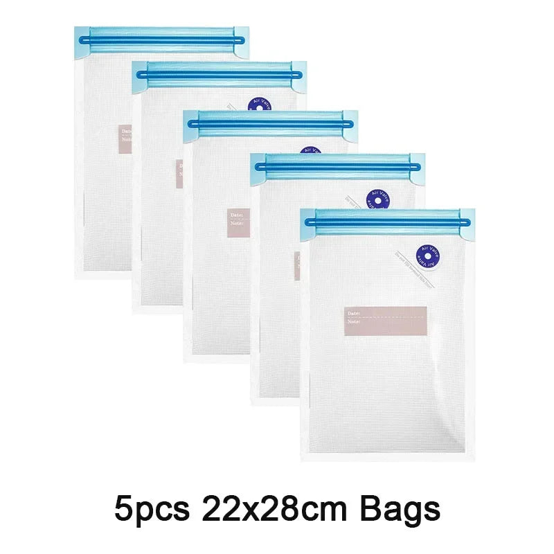 Vacuum Sealer Bags Set: Reusable, Electric Pump, Sous Vide Ready - BPA Free