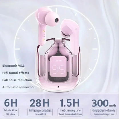 Transparent TWS Earphones - Noise Canceling, Sports