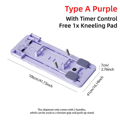 Abdominal Exercise Board: Automatic Rebound, Leg & Arm Toner, Pilates Reformer Set