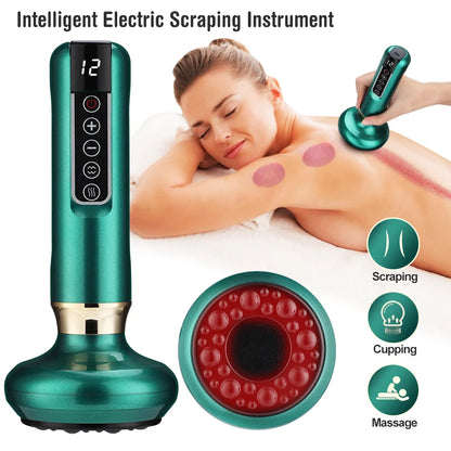 Electric Cupping Therapy Set: Vacuum Suction, Glass Jars, Guasha - Traditional Chinese Massage