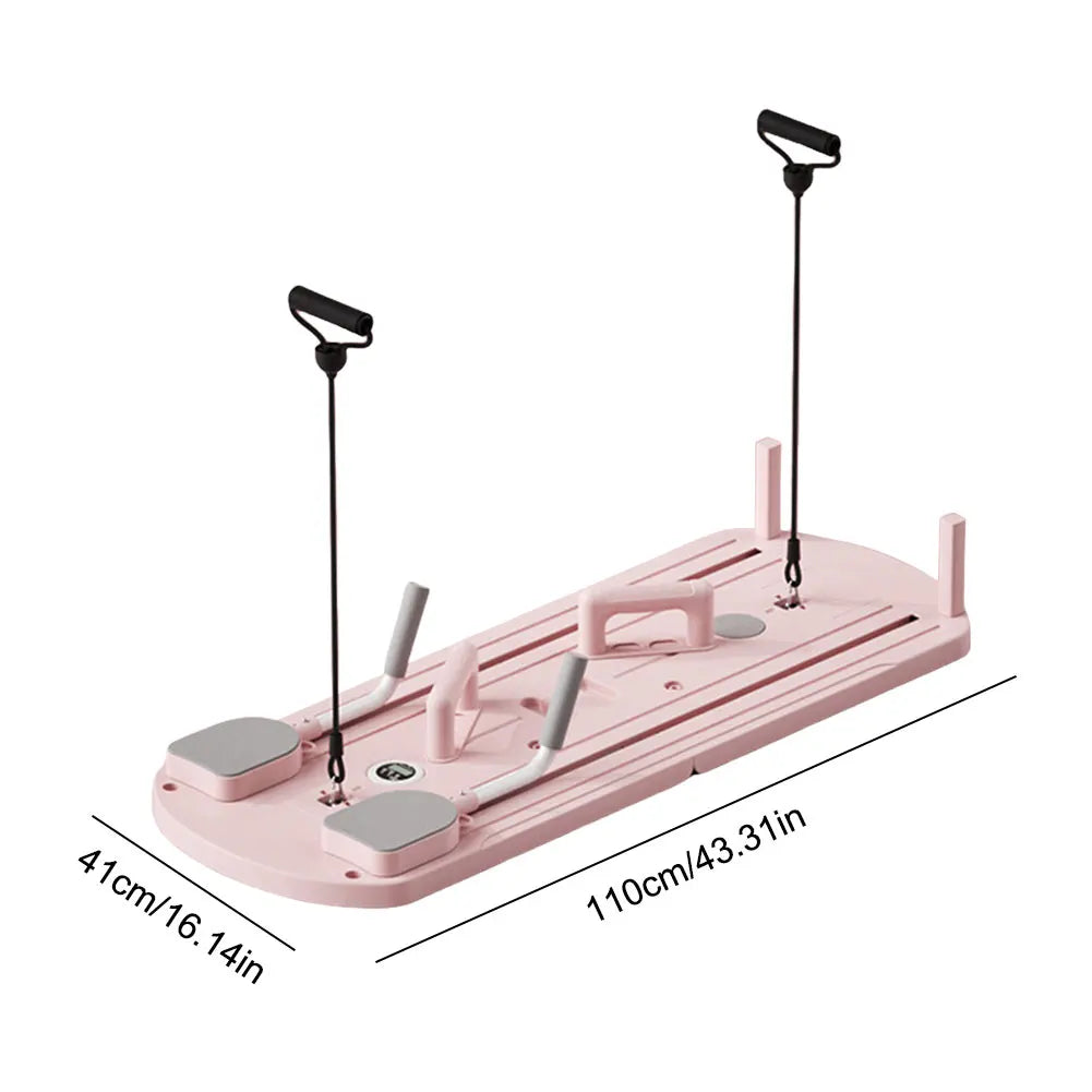 Abdominal Exercise Board: Automatic Rebound, Leg & Arm Toner, Pilates Reformer Set