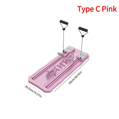 Abdominal Exercise Board: Automatic Rebound, Leg & Arm Toner, Pilates Reformer Set