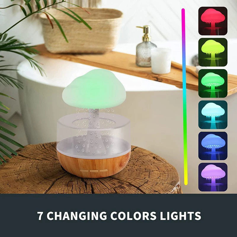 Xiaomi Rain Cloud Humidifier: Night Light, Essential Oil Diffuser, Simulated Rain