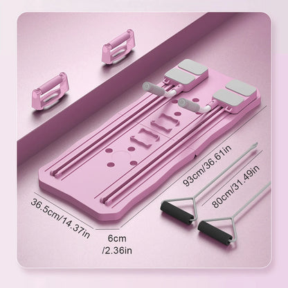 Abdominal Exercise Board: Automatic Rebound, Leg & Arm Toner, Pilates Reformer Set