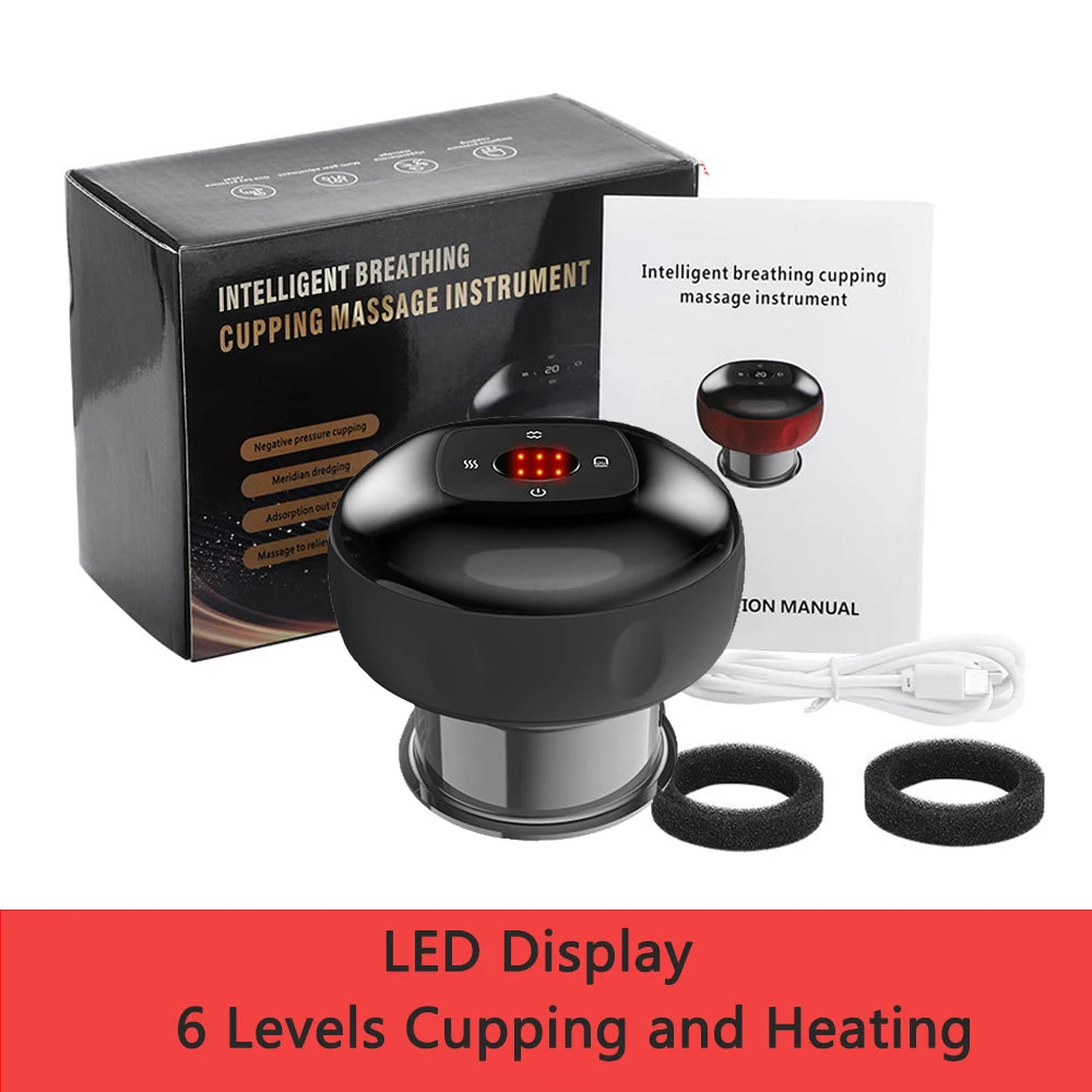 Electric Cupping Therapy Device: Vacuum Suction, Heating, Guasha - Relieve Muscle Fatigue & Pain