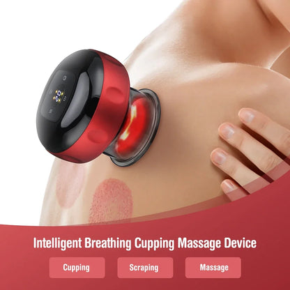 Electric Cupping Therapy Device: Vacuum Suction, Heating, Guasha - Relieve Muscle Fatigue & Pain