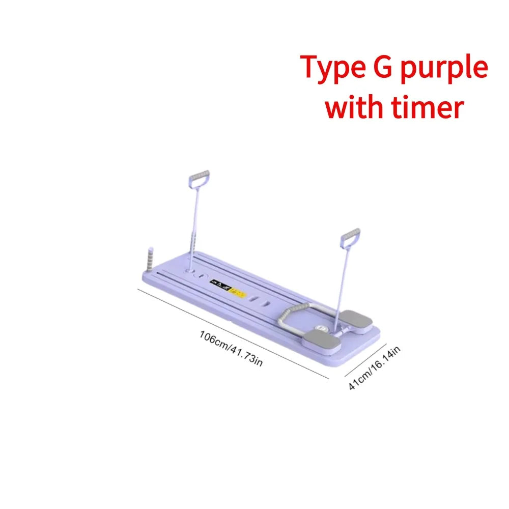 Abdominal Exercise Board: Automatic Rebound, Leg & Arm Toner, Pilates Reformer Set