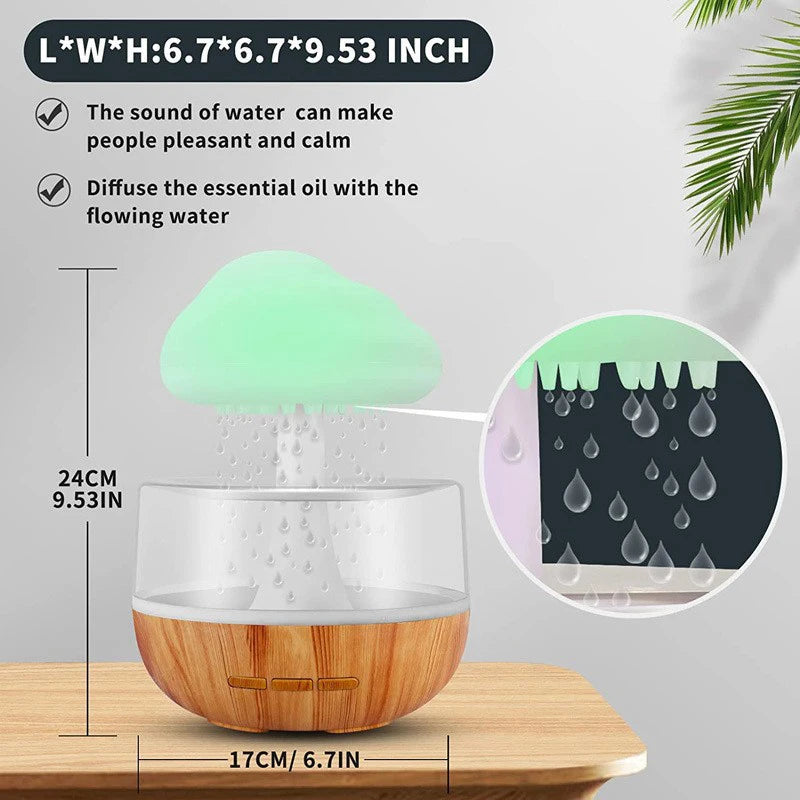 Xiaomi Rain Cloud Humidifier: Night Light, Essential Oil Diffuser, Simulated Rain