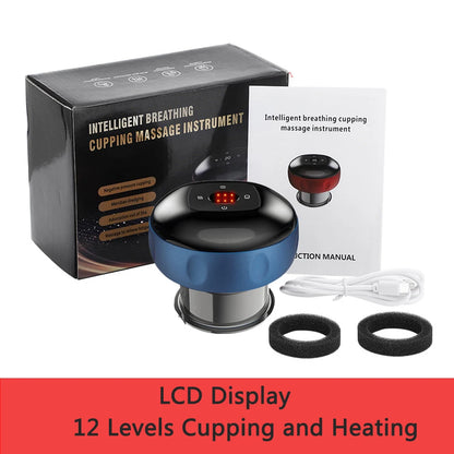 Electric Cupping Therapy Device: Vacuum Suction, Heating, Guasha - Relieve Muscle Fatigue & Pain